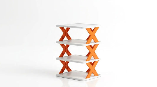 FlexRack™ Shoe Organizer – Modern Space Saving Shoe Rack 19288 Collapsible Shoe Racks Shopizo
